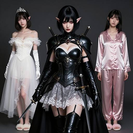 Dark Elf Assassin in Elegant Attire