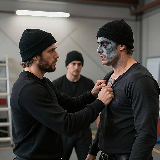 Intense Duel in an Industrial Setting