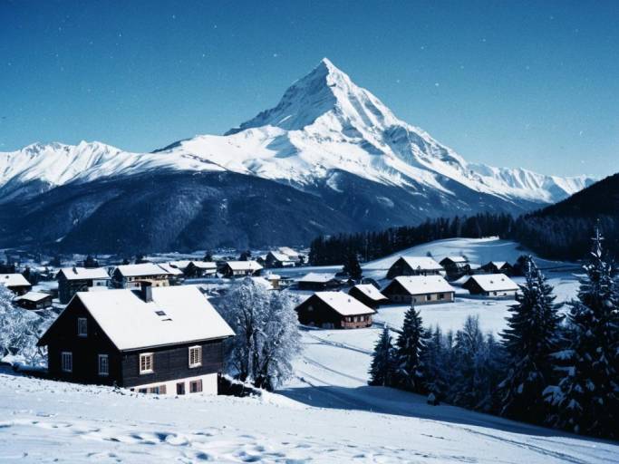 Enchanting Winter Fantasy Landscape Wallpaper