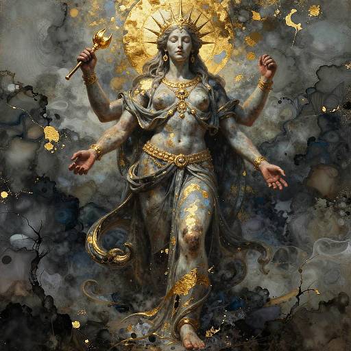 Epic Digital Painting of Mother Earth