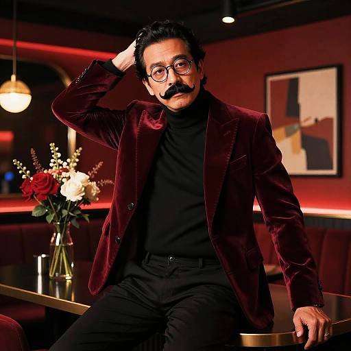 Cinematic Jazz Club Portrait