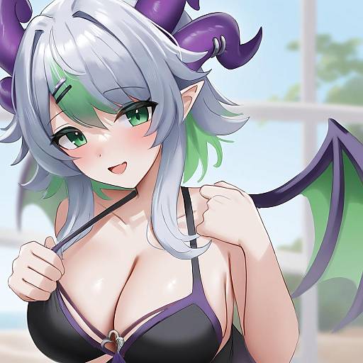 Illustration of Apricot the lich, vshojo in the style of Shengtian