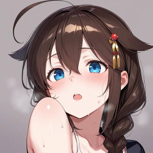 Adorable Shigure from Kancolle Illustration