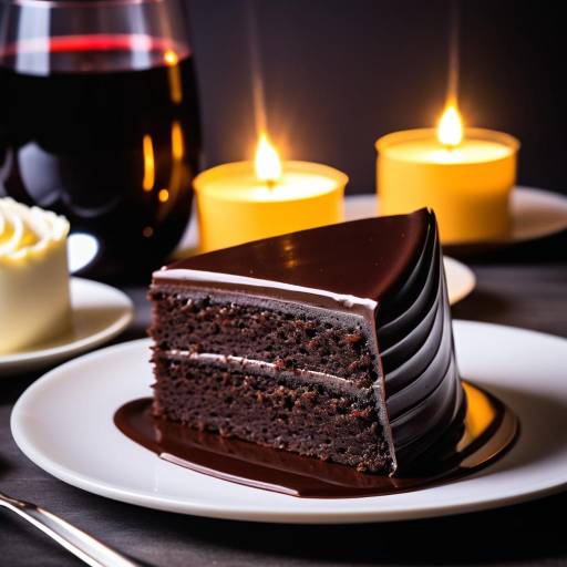 Romantic Chocolate Cake Photography