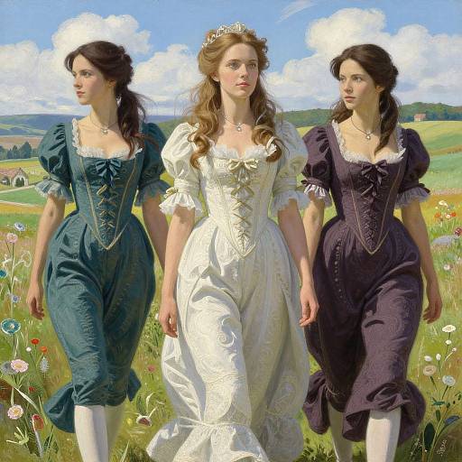 Scandinavian Models in Marie Antoinette Style