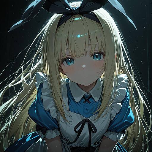 Illustration of Mononobe alice, nijisanji in the style of Kamioka shun'ya