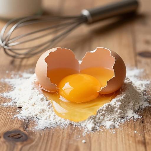 Rustic Morning with Cracked Egg