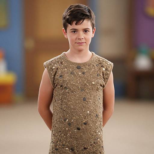 Realistic Pebbles Flintstones Costume Boy