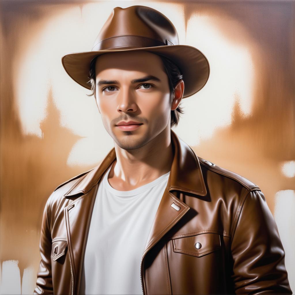 Photorealistic Portrait of a Man in Hat