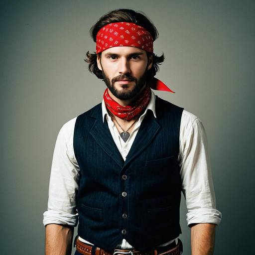 Stylish Male Costume with Jewelry