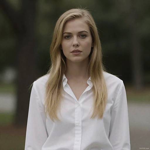 Blonde Woman in Natural Light Outdoors