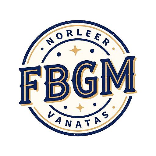 Vintage FBGM Logo Badge Design