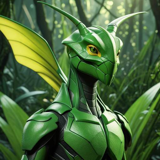 Cinematic 3D Scyther in Lush Jungle Cinematic 3D Scyther in Lush Jungle