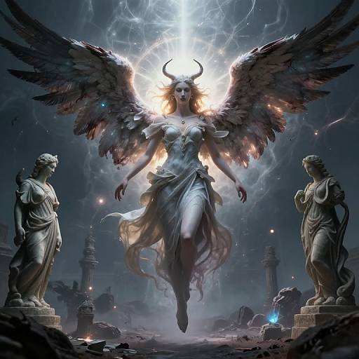 Azaezel's Surreal Angel-Demon Dreamscape