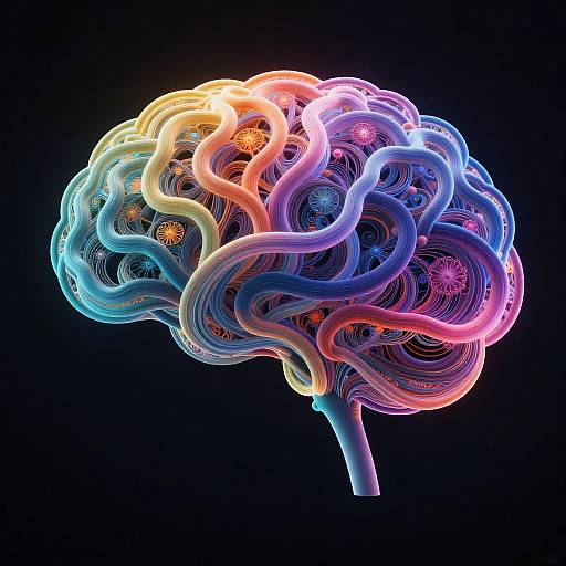 AI-Generated Neural Network Abstract Art