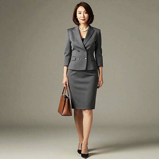Stylish Middle-Aged Woman in Blazer