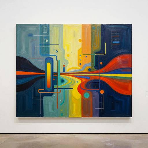 Vibrant Abstract AI Art Fusion