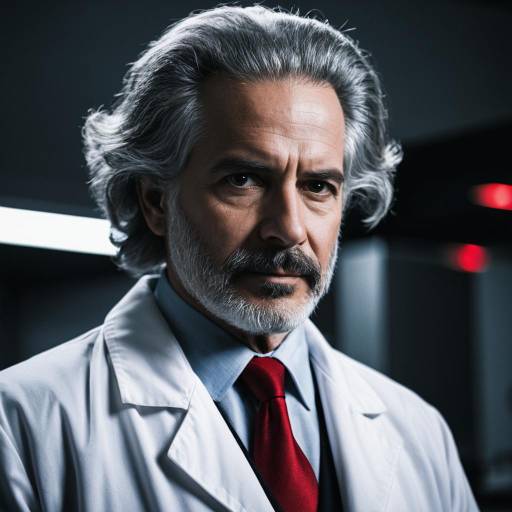 Cosplay of Dr. Wily in Lab Coat
