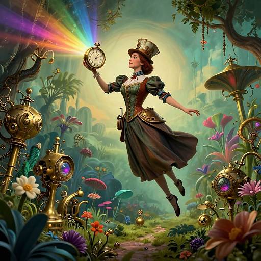 Surreal Steampunk Inventor Dreamscape