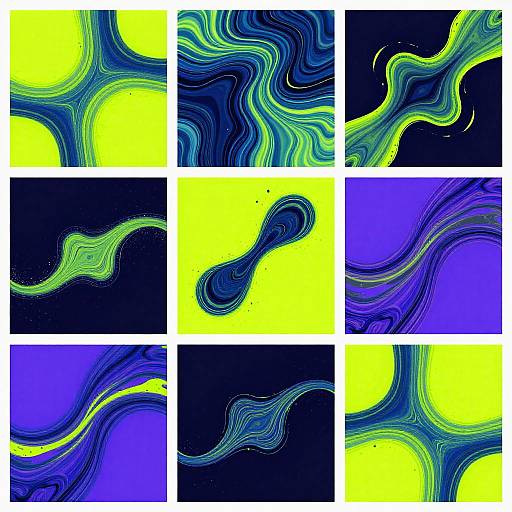 Neon Abstract AI Art Mixer