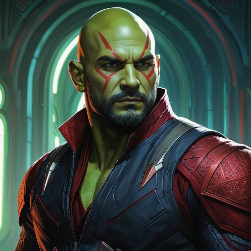 Elegant Drax Portrait in Fantasy Style