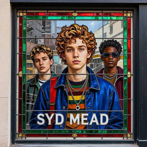 Millennial Urban Stained Glass Portraits