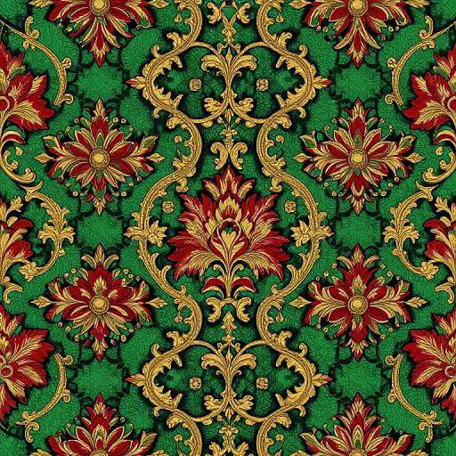 Vintage Gucci Floral Repeat Pattern