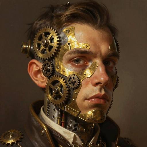Steampunk Mechanical Face Modification