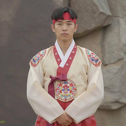 Young Man in Traditional Korean Hanbok