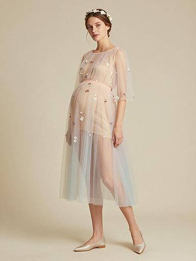 Ethereal Maternity Fairy Fashion Portrait