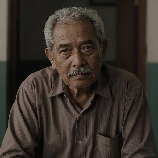 Contemplative Portrait of an Older Man