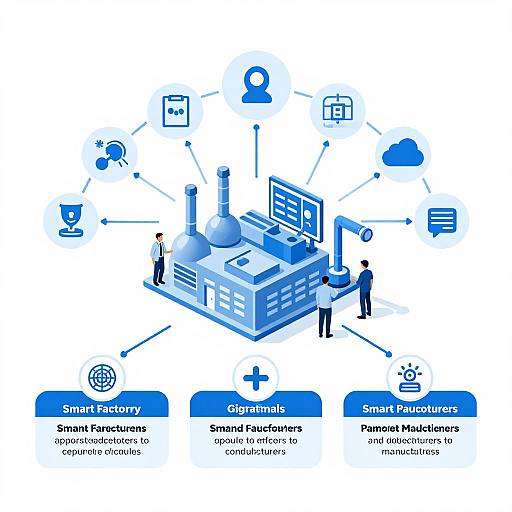 Smart Factory Digital Transformation Concept