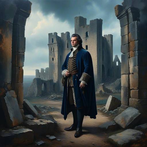 Dramatic 18th Century Portrait in Ruins