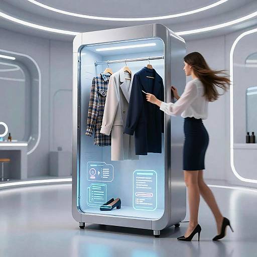 Futuristic Clothes Changer Device