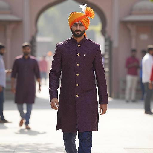 Elegant Sabyasachi Menswear in Sunlight