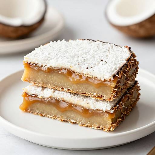 Paleo Coconut Caramel Dessert Slices