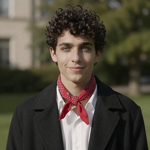 Portrait of a Young Man in Nature