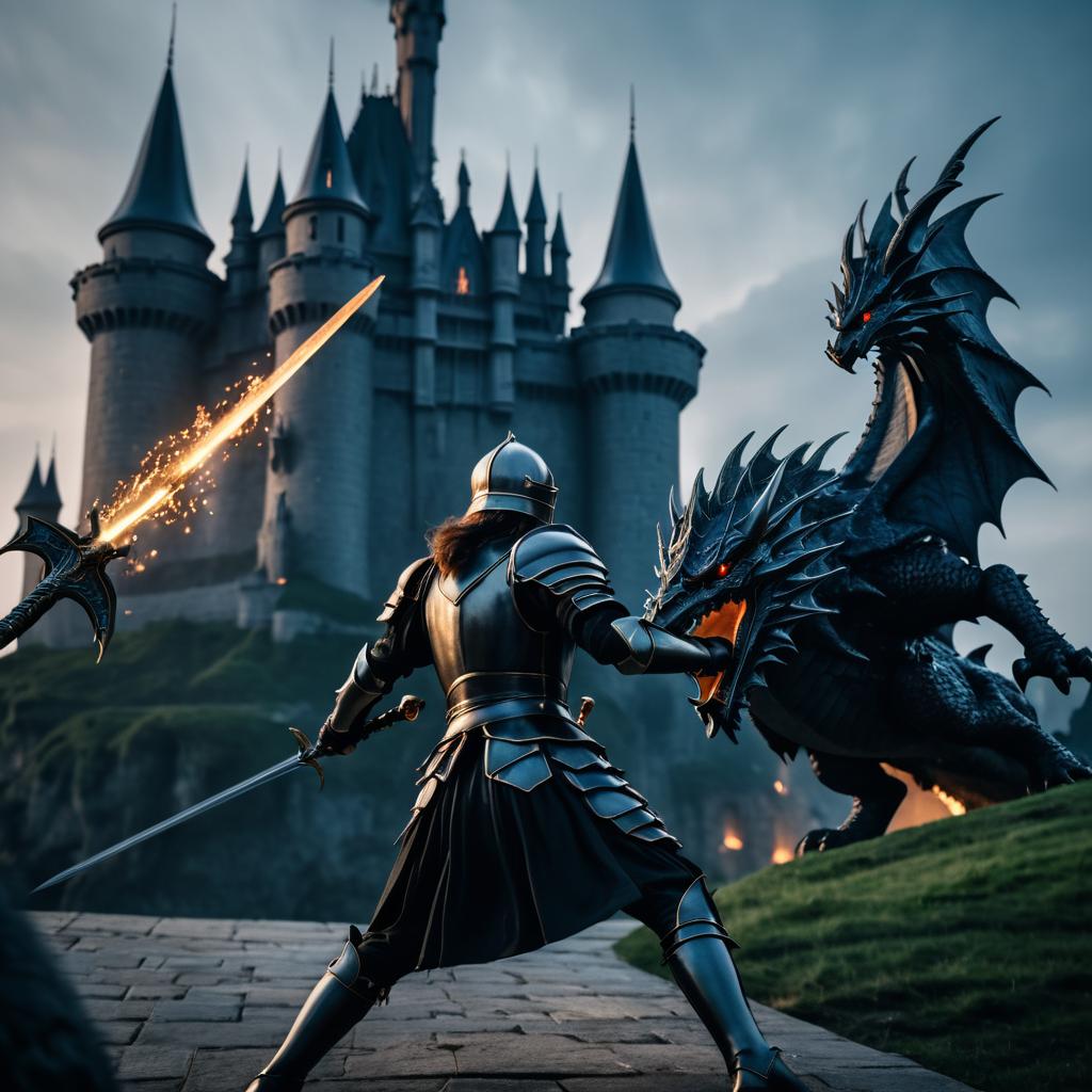 Epic Knight vs Dragon Cinematic Scene