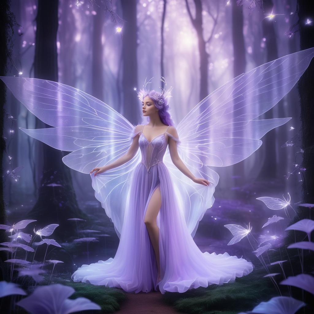 Ethereal Faerie in a Magical Forest