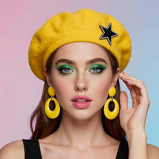 Vibrant Portrait of a Stylish Woman