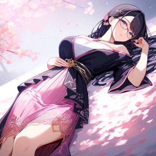 Sensual Cowboy Shot with Cherry Blossoms