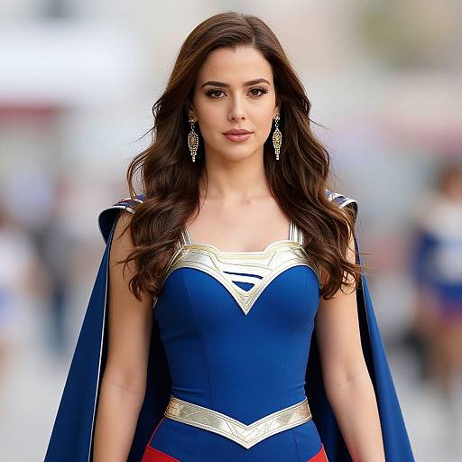 Female Superhero in Jumpsuit