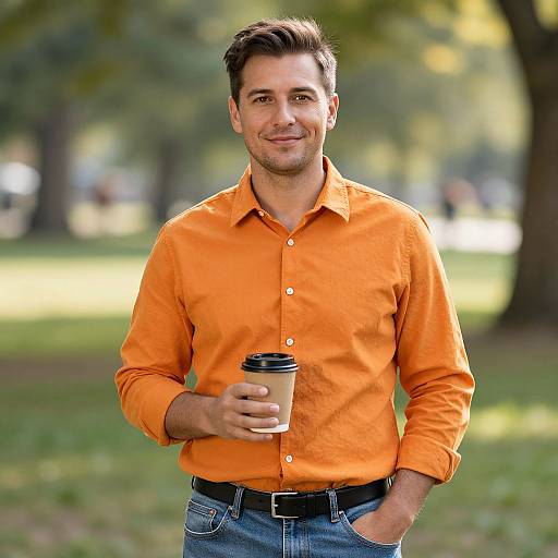 Friendly Man in Sunny Park