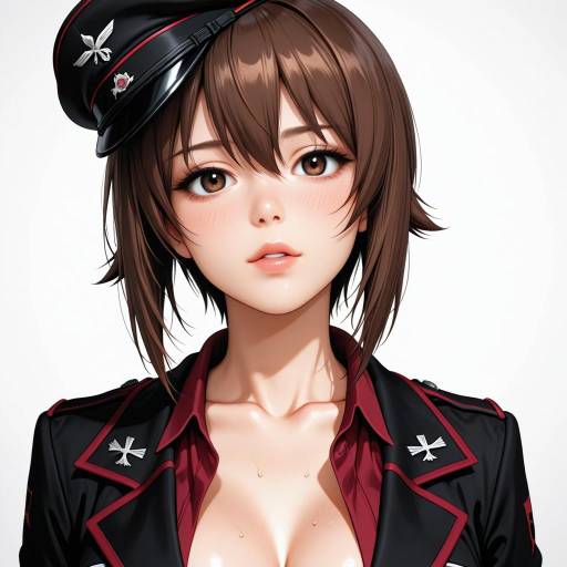 Maho Nishizumi in Military Uniform