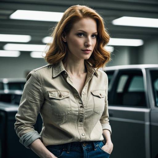 Determined Murph in Beige and Denim