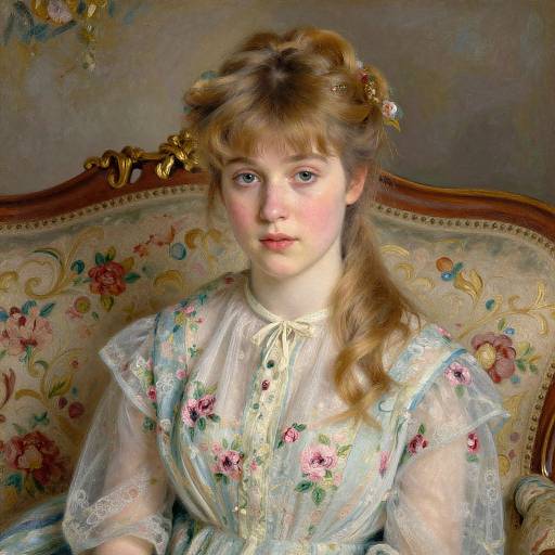 Impressionist Portrait of Blonde Woman