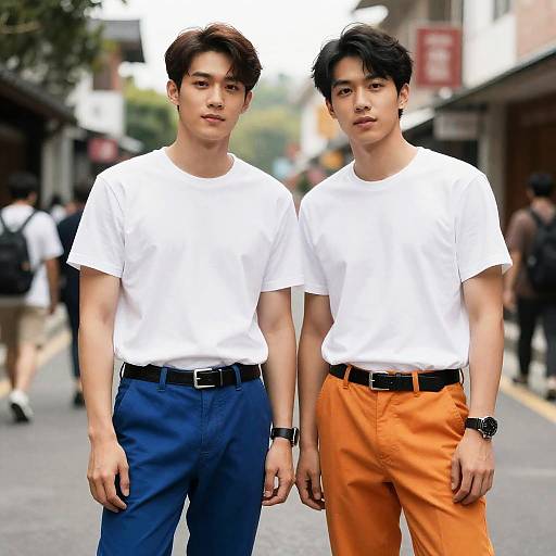 Asian Man in Rave Matching Costume