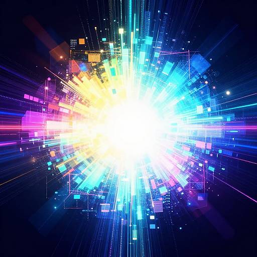 Neon Pixel Aura Diffusion