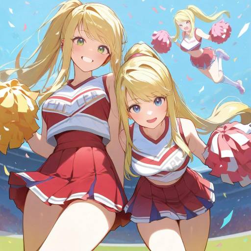 Cheerleader Winry Rockbell in Action