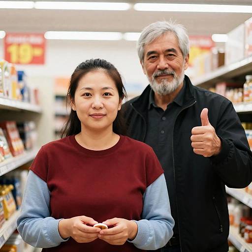 Candid Moment in a Retail Setting